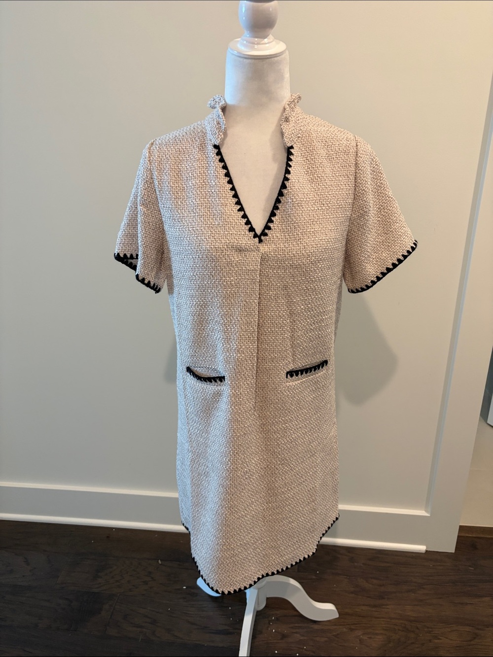 New With Tags The Pants Store THML Tweed Dress Sz S - Picture 3 of 11